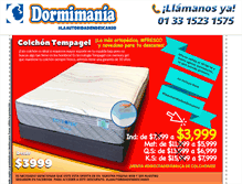 Tablet Screenshot of dormimania.com